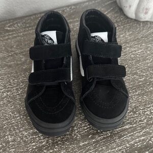Vans Kids Black and White Sneakers